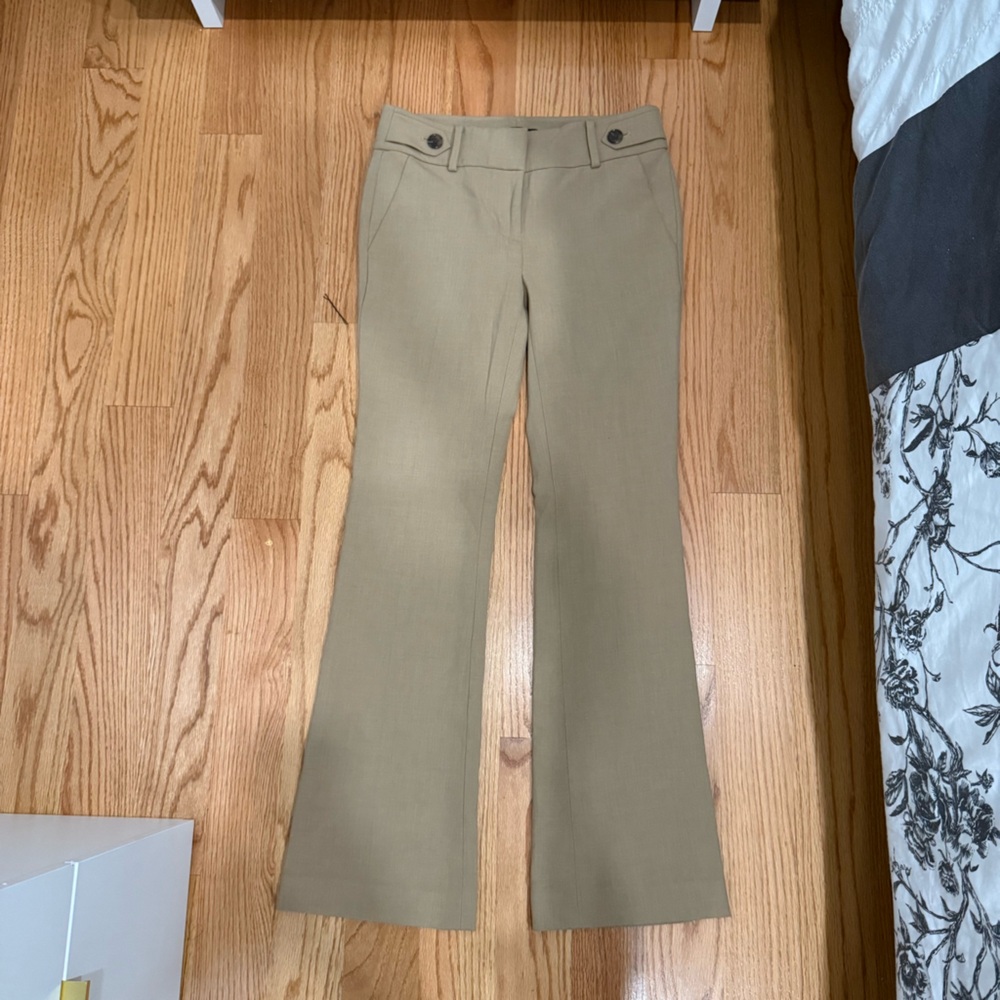 Ann Taylor Khaki Flare Pants